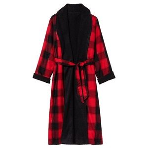 Victoria’s Secret reversible flannel robe